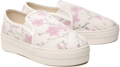 

Klaur Melbourne Slip On Sneakers For Women(Pink, White
