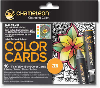 

Chameleon CC0103 Color Cards (Zen) Sketch Pad(Multicolor, 16 Sheets)