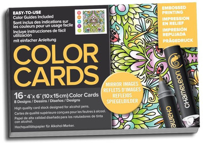 

Chameleon CC0106 Color Cards Raised Print (Mirror Images) Sketch Pad(Multicolor, 16 Sheets)