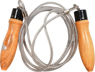 SVR Caliber Fitness Adjustable Freestyle Skipping Rope(Grey, Length: 54.7 inch)