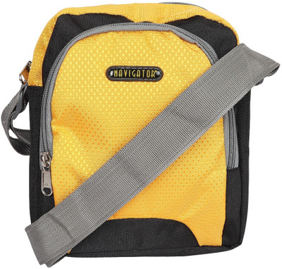 

Navigator Men & Women Casual Grey, Yellow Polyester Sling Bag