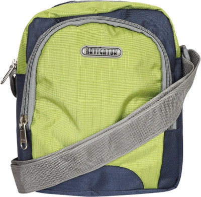 

Navigator Men & Women Casual Green, Grey Polyester Sling Bag