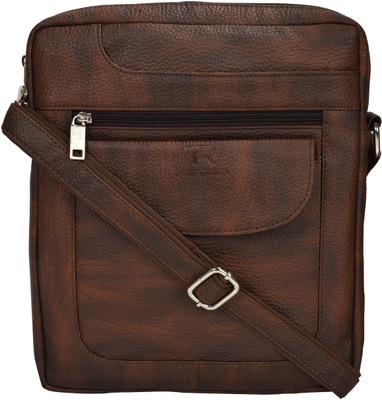 

Tan Ritcher Men & Women Formal Brown Leatherette Messenger Bag