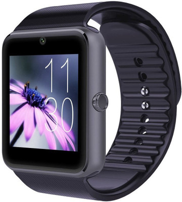 

Marklif Bluetooth Smart Watch GT08 Wrist Watch Phone with Camera & SIM Card Support Black Smartwatch(Black Strap free size)