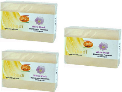 

Khadi White Musk Soap (Pack of 3 pc)(125 g, Pack of 3)
