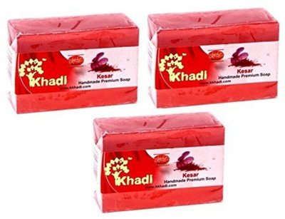 

Khadi Kesar Soap (Pack of 3 pc)(125 g, Pack of 3)