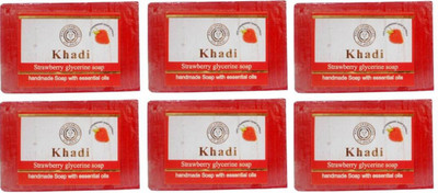 

Khadi Herbal STRAWBERRY GLYCERINE SOAP(750 g, Pack of 6)