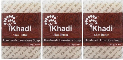 

Khadi Shea Butter Soap (Pack of 3 pc)(125 g, Pack of 3)