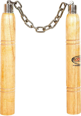 

SVR Nunchaku for Martial Arts Professionals Kicker Wood Gymnastic Stick - 29 inch(Multicolor)