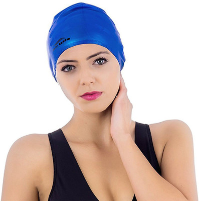 

Xerobic No-Slip Swimming Cap Swimming Cap(Blue, Pack of 1)