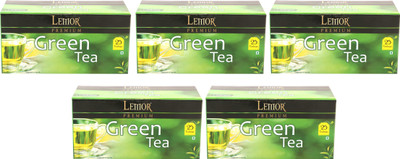 

Lemor Premium (5 pack of 25 Tea Bag) Green Tea Bags(80 g, Box)