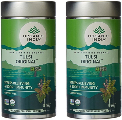 

Organic India Tulsi Original Tulsi Herbal Tea Drum(200 g)