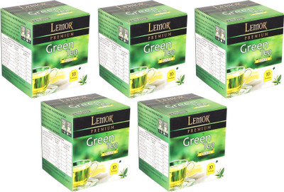 

Lemor Honey Flavored Bag box (5 Pack of 10 Tea bag pieces) for Healthy Indian Beverage Drinkers (Brand Outlet) Green Tea Bags Box(40 g)