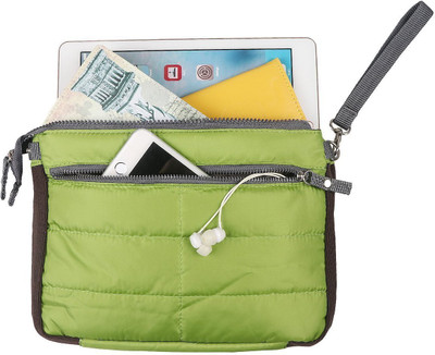 

Everbuy Gadget Pouch Multi-Functional Storage Organizer Bag Zip & Cushion Protection for I pad Tablet iPhones Electronics Accessories Cosmetics Multi-functional Nylon Zippered Gadget Pouch Bag in Bag Handbag Travel Storage Bag Organizer for Ipad /Tablets 