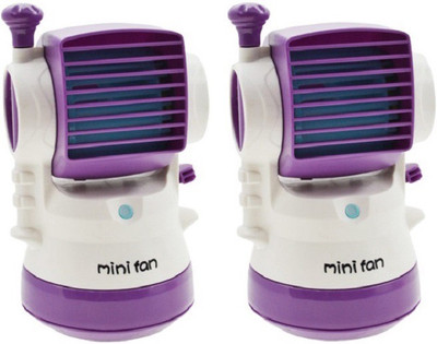 

Elegant Shopping Air Conditioner Water Spray Mini Fragrance Desktop Humidifier Fan Portable Cooling, Purple USB Humidifier(Purple, White)