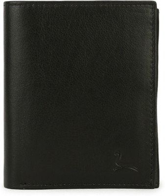

Pacific Gold Men Black Genuine Leather Wallet(4 Card Slots)