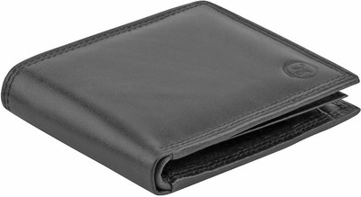 

LIMERENCE Men Black Genuine Leather Wallet(10 Card Slots)