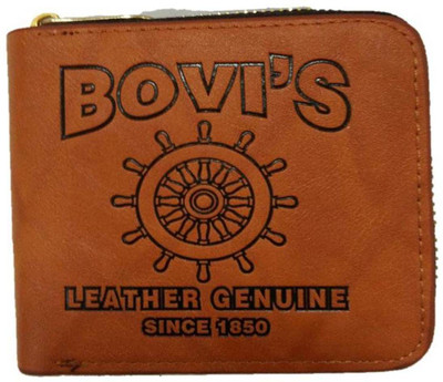 

BOVI Men Brown Artificial Leather Wallet(7 Card Slots)