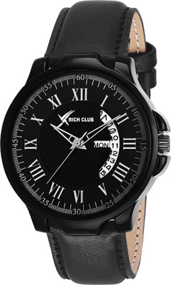 

Rich Club RC-1801 Black Marina Day And Date Watch - For Men