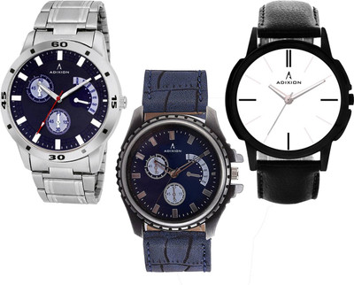

ADIXION 9519SM04\133SL04\9502NLC2 Tri Combo Leady & Gents Analog Watch Watch - For Men & Women