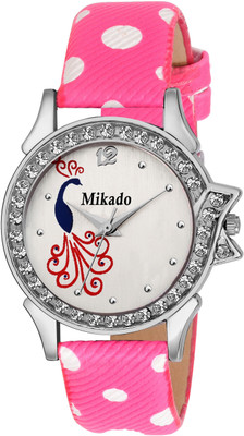 

Mikado Pink Princess Fashionable casual Round Analog watch for Women and Girls With 1 year warranty Watch - For Women