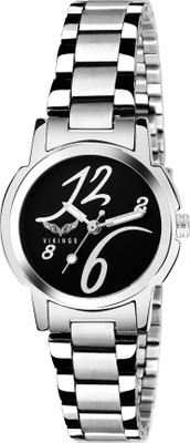 

VIKINGS GIRLS VK-LR-024-BLK-CHN STEEL BRACELET Watch - For Girls