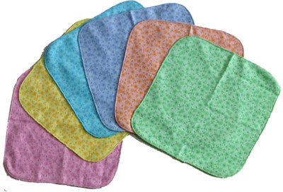 

ANNAPURNA SALES Cotton 240 GSM Face Towel Set(Pack of 6, Multicolor)