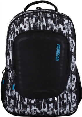 

American Tourister Zook 01 35 L Laptop Backpack(Black, White)