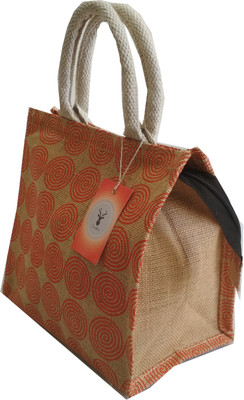 

HideCrusH Lunch bag for Women/Girl Waterproof Lunch Bag(Orange, 3 L)