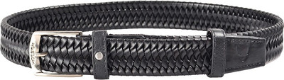 

Hidesign Men Casual Black Genuine Leather Belt