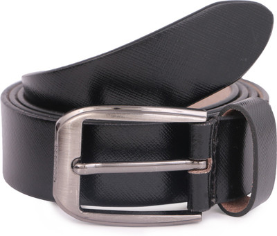 

Debonair International Men Black Genuine Leather Belt