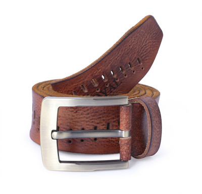 

Debonair International Men Brown Genuine Leather Belt
