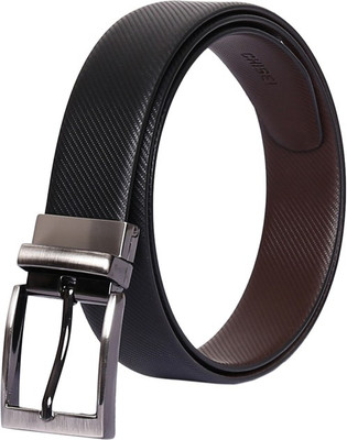 

Chisel Men Formal Black Genuine Leather Reversible Belt