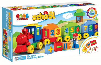 

Sunny My First Counting Train-School Blocks(Multicolor)