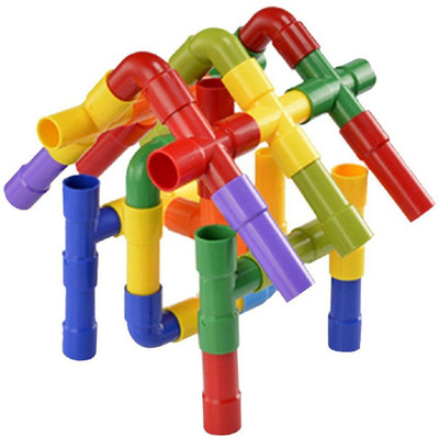 

Emob 72 PCS Pipe Shaped Building Blocks Art and Creativity Learning Toy Set for Kids(Multicolor)