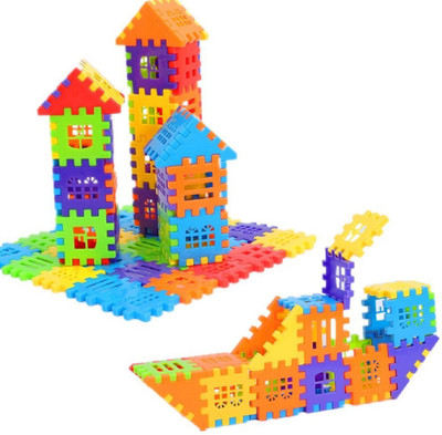 

Emob 73 PCS Interlock Colorful Creativity Building Blocks Learning Toy Set for Kids with Incredible Finishing(Multicolor)