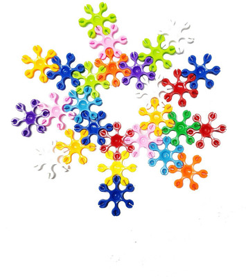 

Emob 190 PCS Creative and Educational Snowflakes Connect Interlocking Building Block Set Toy(Multicolor)