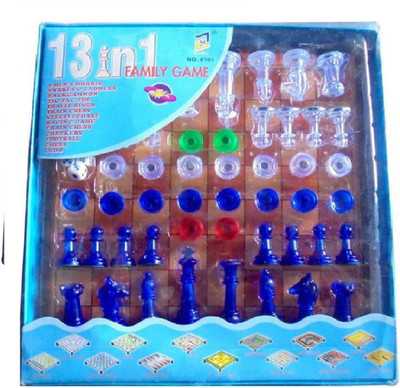 

KT BROTHERS 13 In 1 Family Game Including Magnetic Chess Board Game Board Game