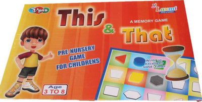 

P17 collection This & That a Memory Game for Pre-Nursery Kids Board Game