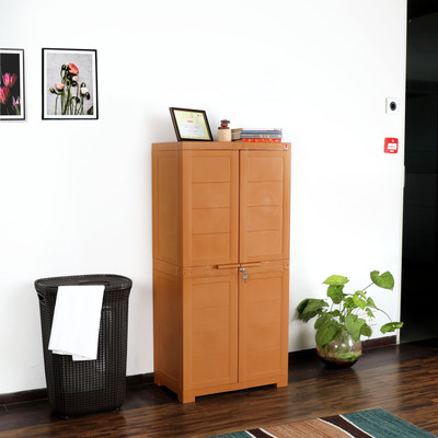

Cello Furniture Plastic Free Standing Chest of Drawers(Finish Color - Wood)