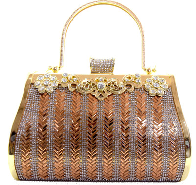 

Chouhan Stylish Party Gold Clutch