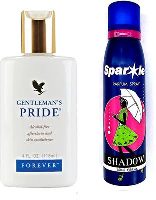 

Forever Gentleman's Pride 118 ml With one sparkle perfume spray 150 ml(Set of 2)