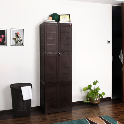 

Cello Furniture Plastic Free Standing Chest of Drawers(Finish Color - Pearl Brown)