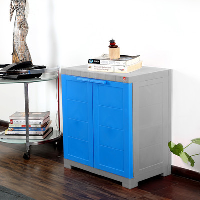 

Cello Storage Cupboard Plastic Cupboard(Finish Color - Grey & Blue)