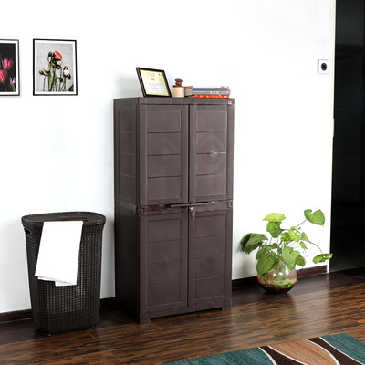 cello Novelty Big Plastic Free Standing Chest of Drawers(Finish Color - ICE BROWN, DIY(Do-It-Yourself))