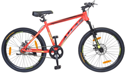 

Atlas U60 Urban Sport with Front Suspension&Disc Bike For Teenagers Red&Black 24 T Single Speed Mountain/Hardtail Cycle(Red), Black;red