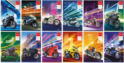 

Navneet Regular Notebook(Full Throttle Series, Multicolor, Pack of 12)