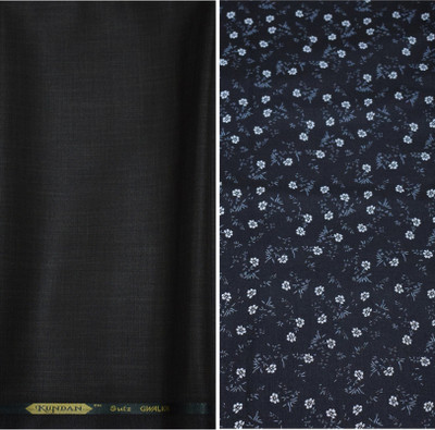 KUNDAN SULZ GWALIOR Cotton Blend Graphic Print Shirt & Trouser Fabric