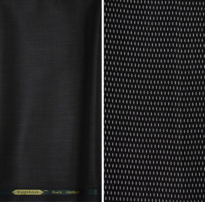 KUNDAN SULZ GWALIOR Cotton Blend Graphic Print Shirt & Trouser Fabric