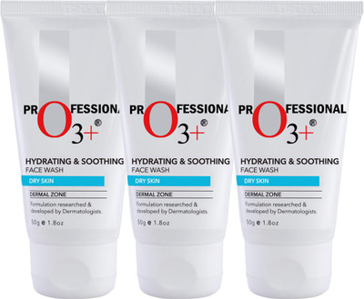 

O3+ Hydrating & Soothing Face Wash - Pack of 3 Face Wash(150 g)
